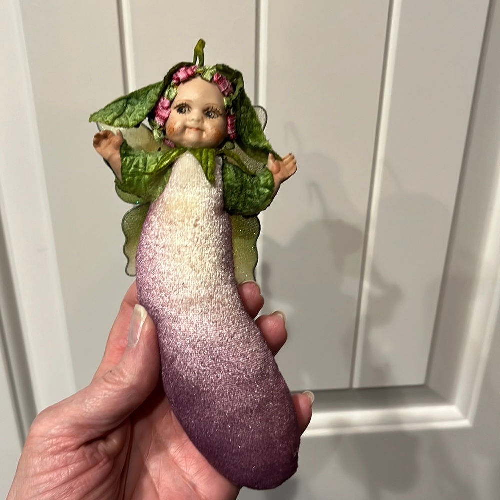 RARE Mark Roberts Cabbage Patch Baby Eggplant Fairy